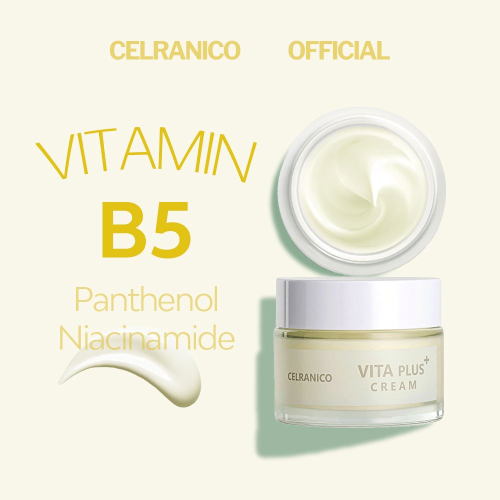 Celranico VITA Plus Facial Cream วิตามิน B3 Chamomile Lavender Flower Water 50ml เกาหลี Skin Care
