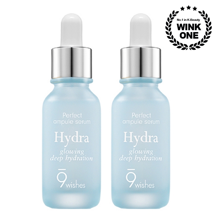 9wishes Hydra Skin Ampoule Serum, 25ml, 2 ชิ้น