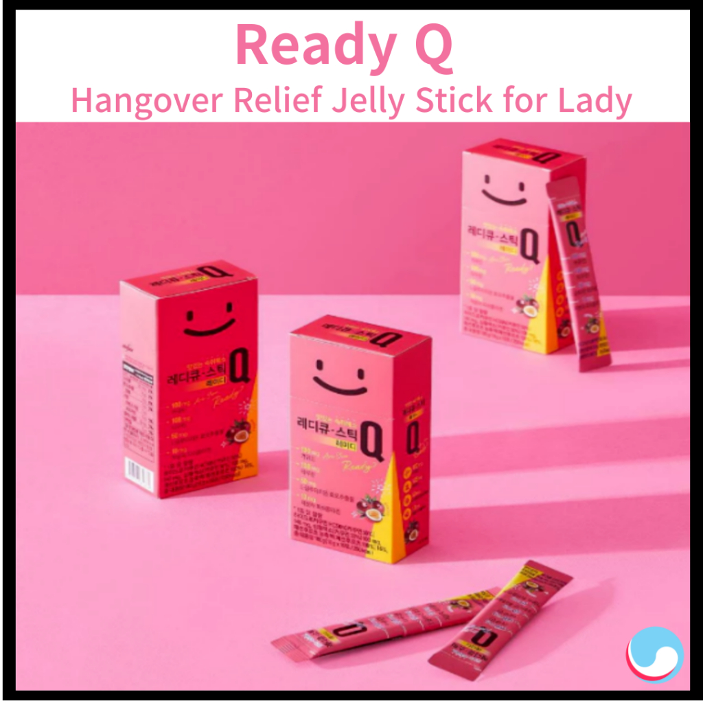 Ready Q Korean hangover Jelly Relief Ready-Q Jelly Stick สภาพสวย แก้แฮงค์สําหรับผู้หญิง