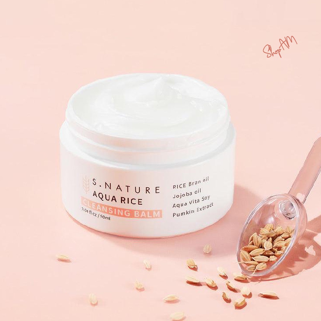Boxpacking [S.NATURE] Aqua Rice Cleansing Blam 90ml / จัดส่งจากเกาหลี