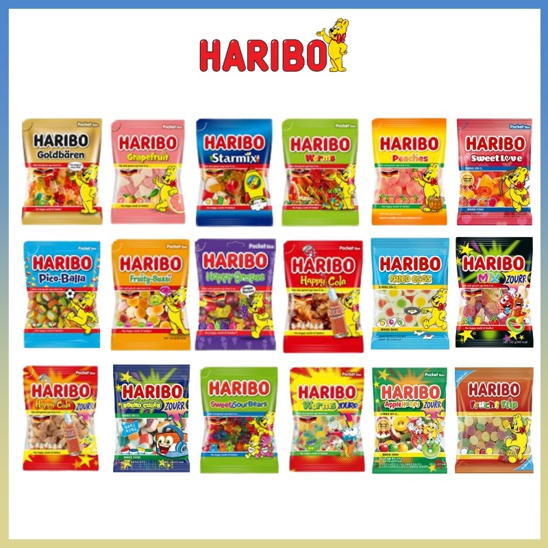 [Haribo] Haribo Gummy, Jelly, Gummy Candy, Gummy Bears, Sour Gummy