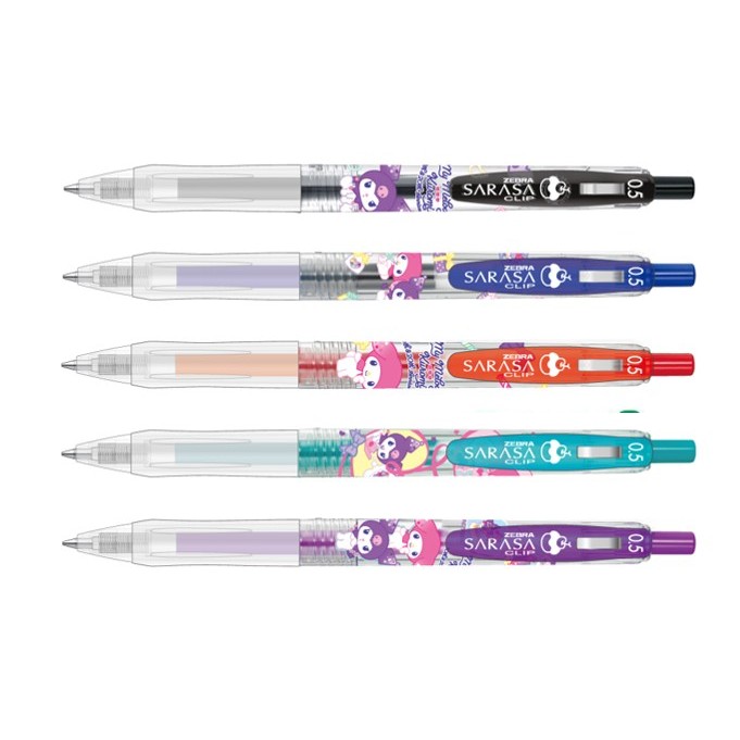 ปากกาหมึกเจล Zebra Sarasa Clip 0.5mm (My Melody x Kuromi Edition)