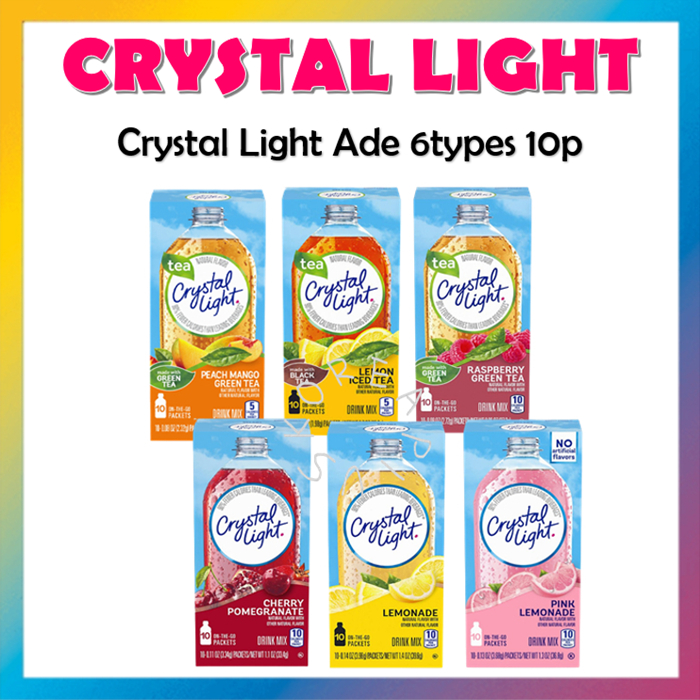 [CrystalLight] Crystal Light Ade 6types 10p เครื่องดื่มผสมแคลอรี่ต่ําปราศจากน้ําตาล