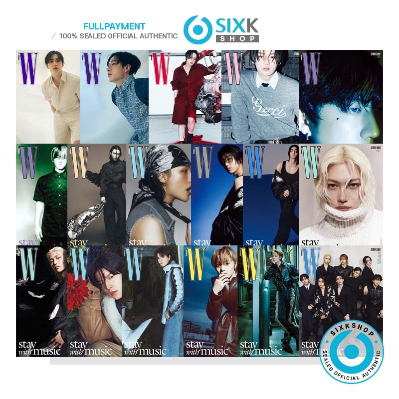 (English Trans.) W KOREA - STRAY KIDS  Cover [JUN 2024]