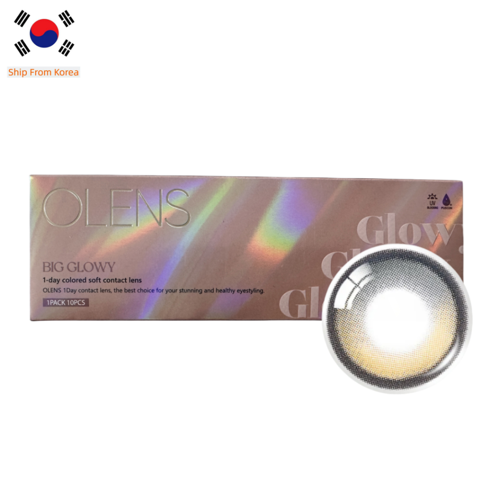 Olens BIG GLOWY MOCHA BROWN 10P คอนแทคเลนส์ เลนส์เกาหลี เลนส์