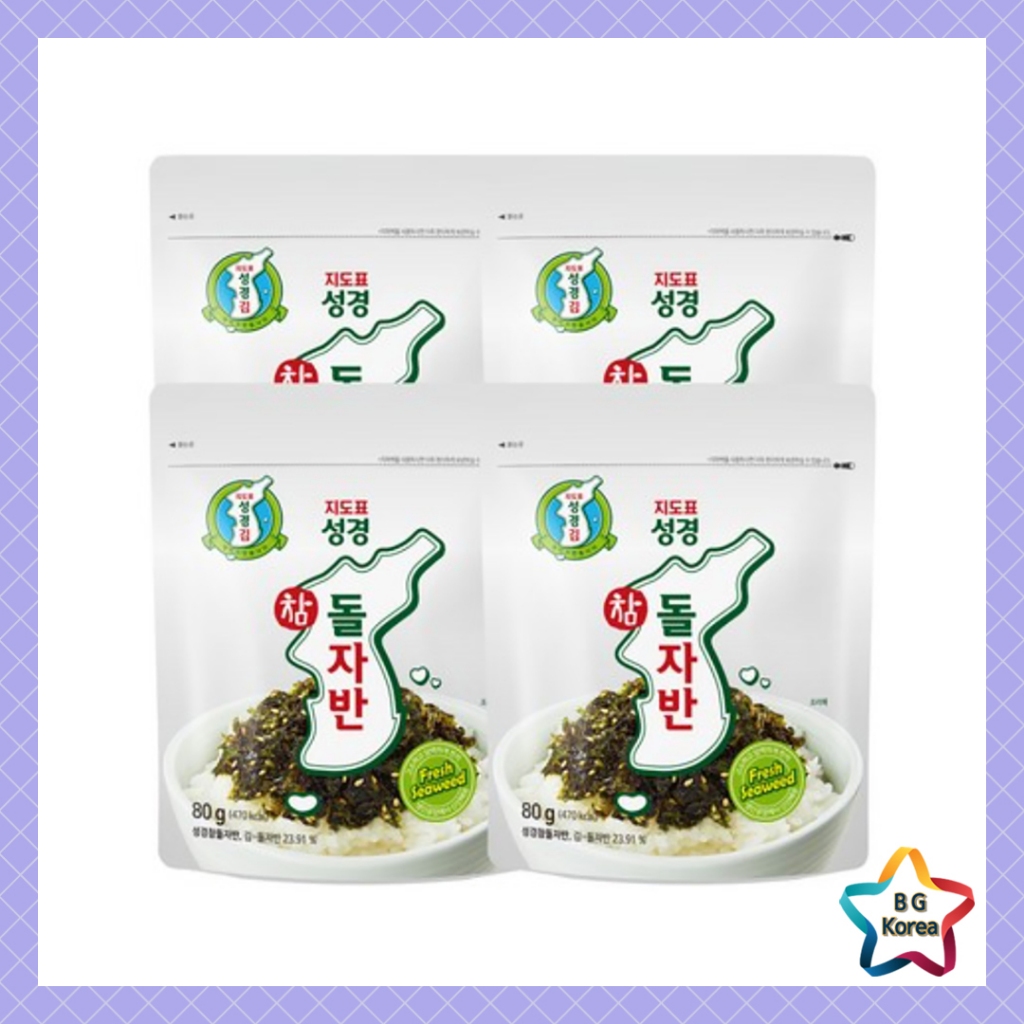 JidoPyo พรีเมี่ยมเกาหลีกรอบ Laver Flakes 80g x 4 – ขนมสาหร่ายปรุงรสสําหรับข้าวและจาน