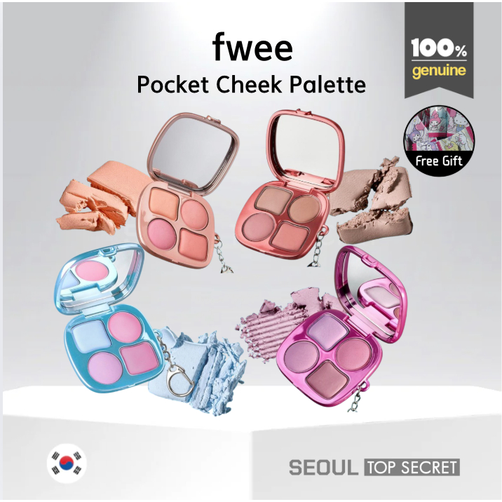 [fwee] (New) Pocket Cheek Palette 4 Colors / Blush