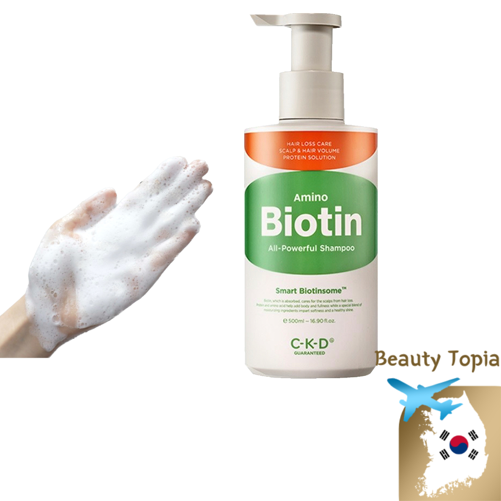 CKD แชมพูโปรตีน แชมพูไบโอติน Amino Biotin All Power Shampoo 500มล