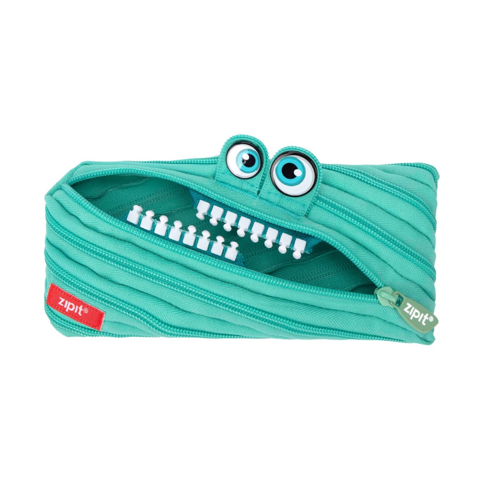 ZIPIT กระเป๋ามอนสเตอร์ Bemused น่ารักในฟันซิปสีและสีขาว