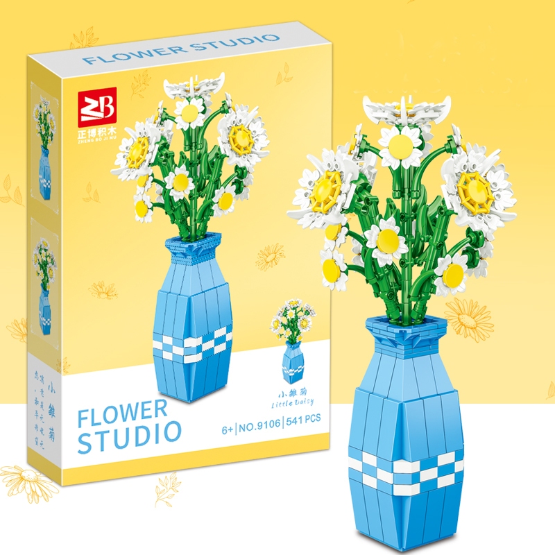 Lifen Daisy Flower Assembly Block ของเล่น 541 ชิ้น