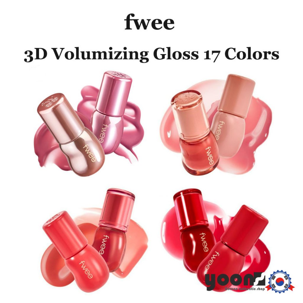 [fwee] 3D Volumizing Gloss 17 Colours_From Korea