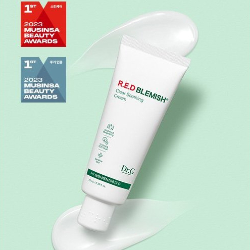 [Dr.G ] Red Blemish Clear Soothing Cream ( หลอด ) 70ml / 30ml