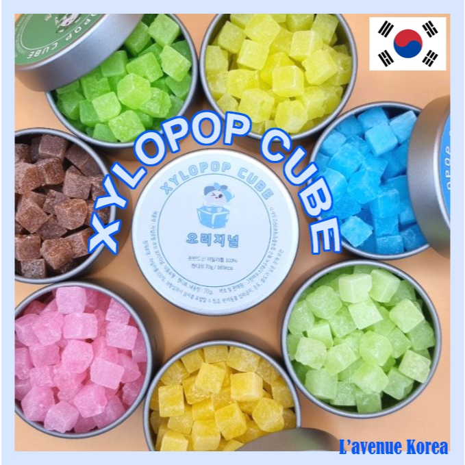 [XYLOPOP CUBE] ✨Xylitol Candy 100% 70g✨, 8 Flavors, Suger-Free, Vegan, Diet Candy, Pregnant Safe, Ki