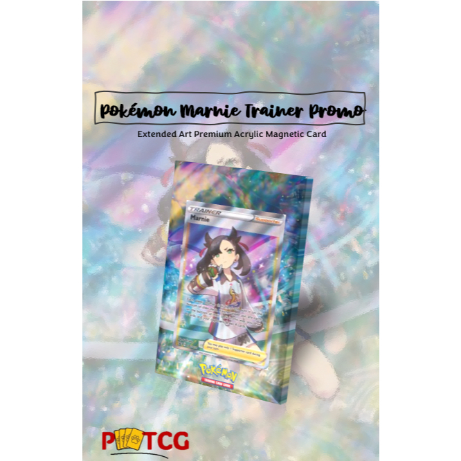 Premium Magnetic Case Extended Artwork: Pokemon Marnie Trainer SIR ex SAR/ Acrylic Custom