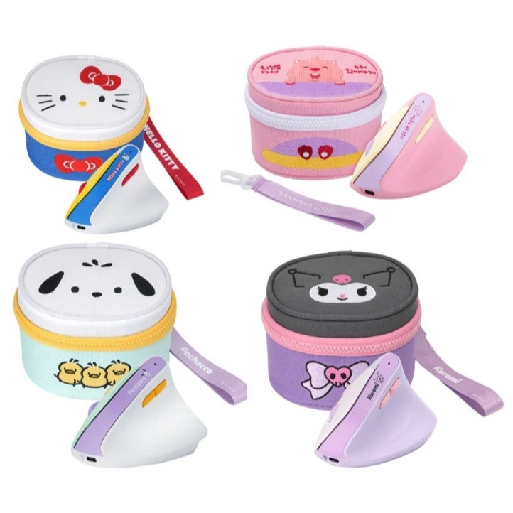 [ROYCHE] Sanrio Hello Kitty / Pochacco / Kuromi / Snoopy / Zanmang Loopy เมาส์แนวตั้งไร้สาย