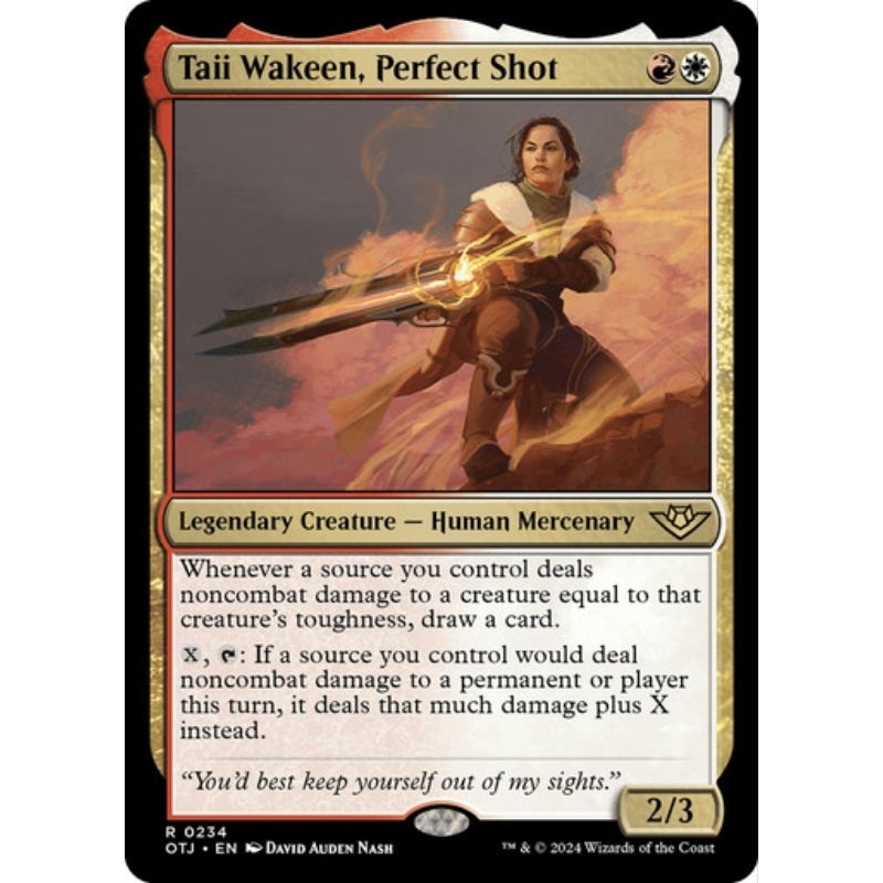 Mtg Outlaws of Thunder Junction - Taii Wakeen, Perfect Shot