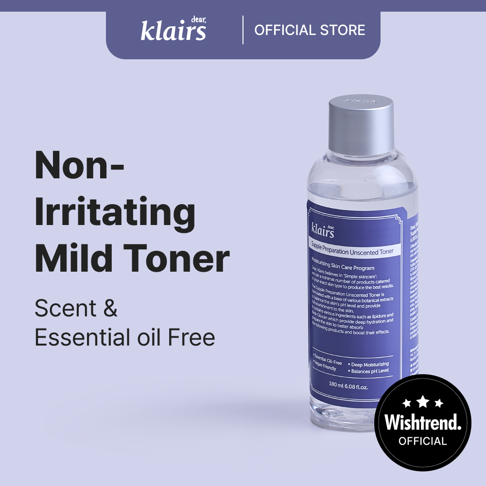 [Klairs] Supple Preparation Unscented Toner เดียร์แคลร์ส ซัพเพิล พรีเพเรชั่น อันเซนเทด โทนเนอร์ 180ml