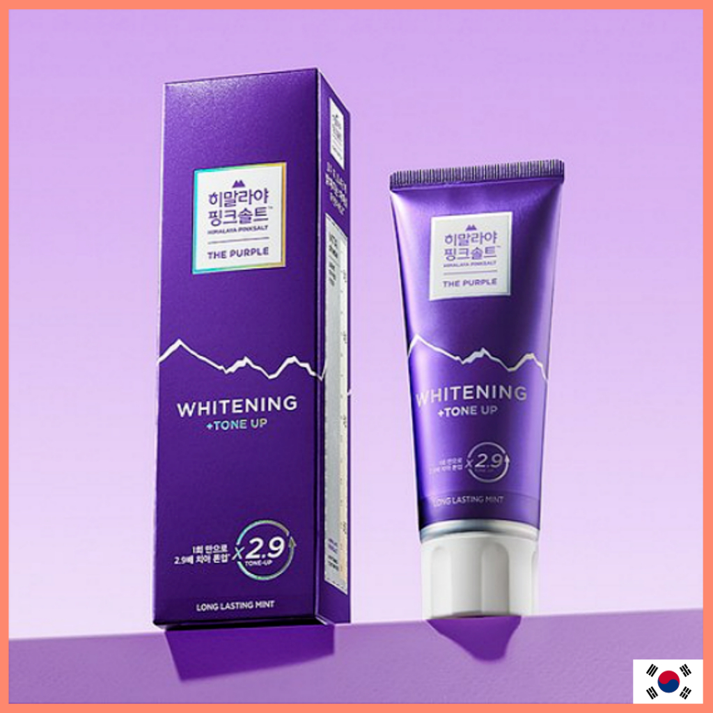 [LG ] Himalaya Pink Salt Purple Whitening Tone Up Toothpaste 100g ยาสีฟันไวท์เทนนิ่งโทนอัพ