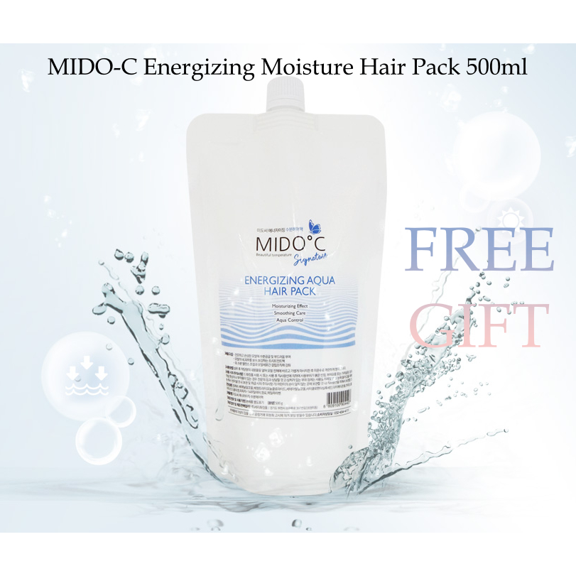 Mido-c Energizing Moisture hair Pack 500ml สําหรับผมเสีย