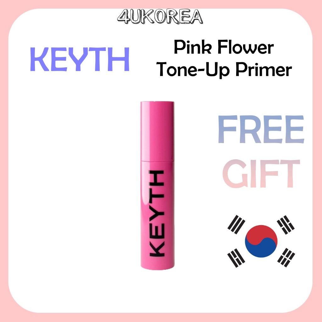 KEYTH Colored Keyth Pink Flower Tone-Up Primer 20ml SPF50 + PA + + ไพรเมอร์ปรับสีผิว/ K-BEAUTY