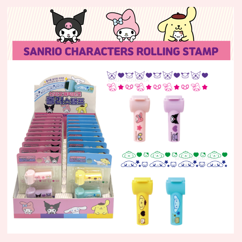 [SANRIO] Mini Stamp Roller Kuromi&My melody/Pompurin&Cinnamoroll Stamp Diary Stamp