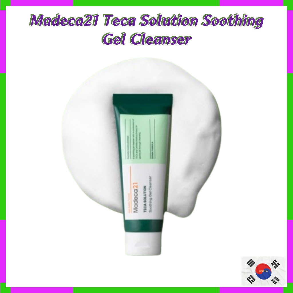 Madeca21 Tecca Solution Soothing Gel Cleanser 100ml-Skin Soothing,Moisture Enhancement,ควบคุมน้ํามัน
