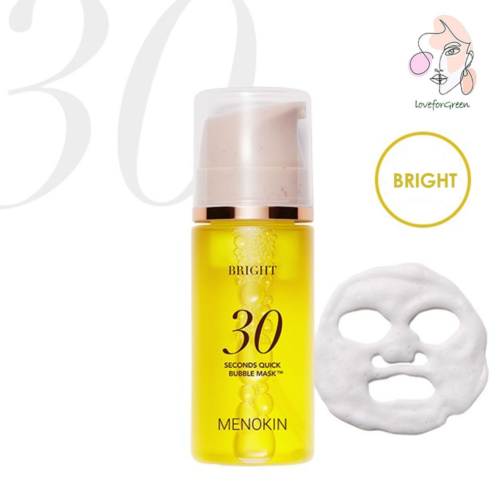 Menokin 30 Seconds Quick Bubble Mask 95mL - Bright K-Beauty