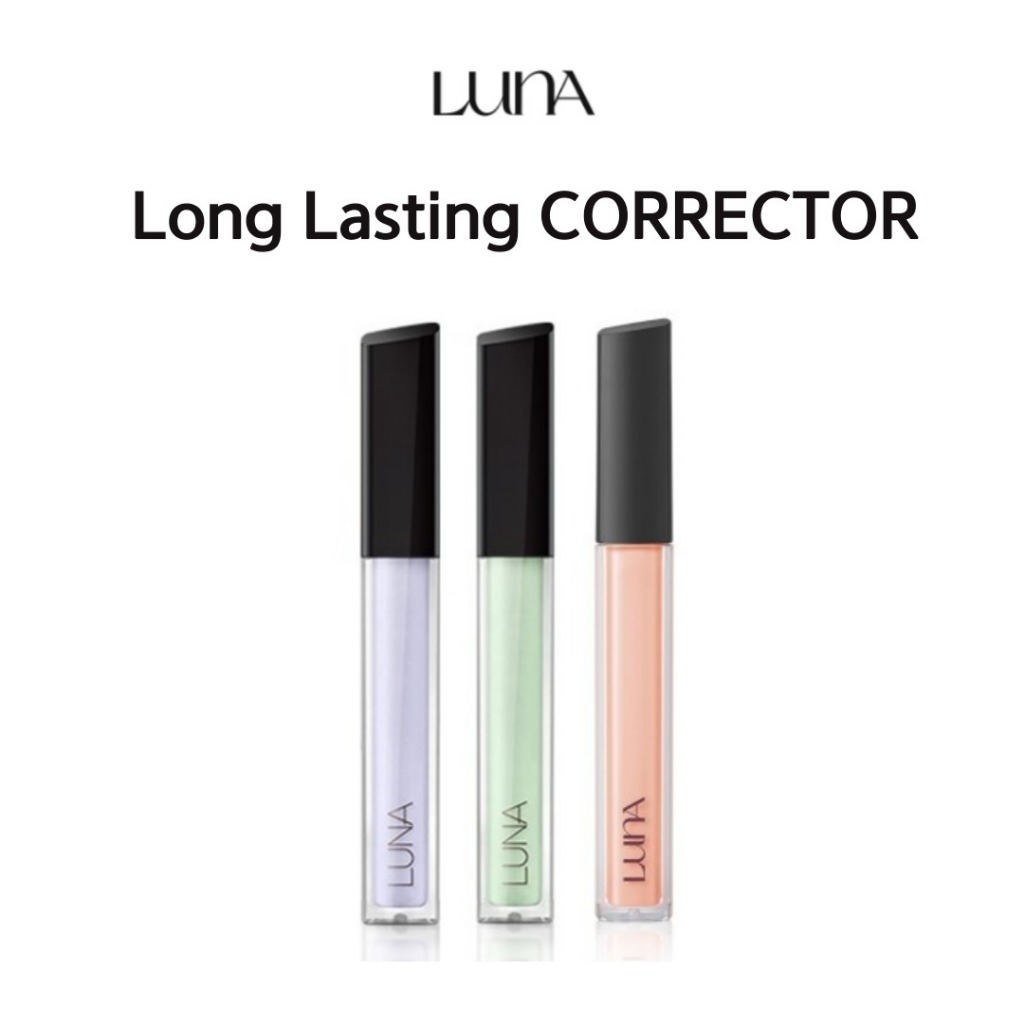 Luna Long Lasting Corrector 6.5g - เครื่องสําอางแต่งหน้า 3 สี - คอนซีลเลอร์เพื่อปรับสีผิวให้กระจ่างใส - ปกปิดน้ําหนักเบา
