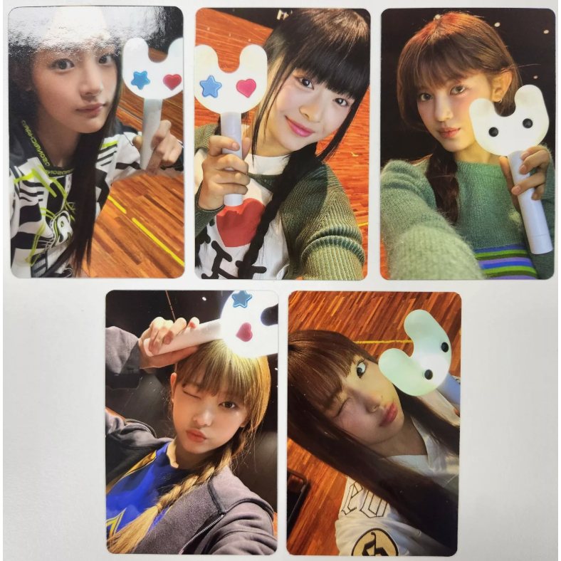 [OFFICIAL] NEWJEANS LIGHT STICK Official PHOTOCARD MINJI HANNI DANIELLE HAERIN HYEIN