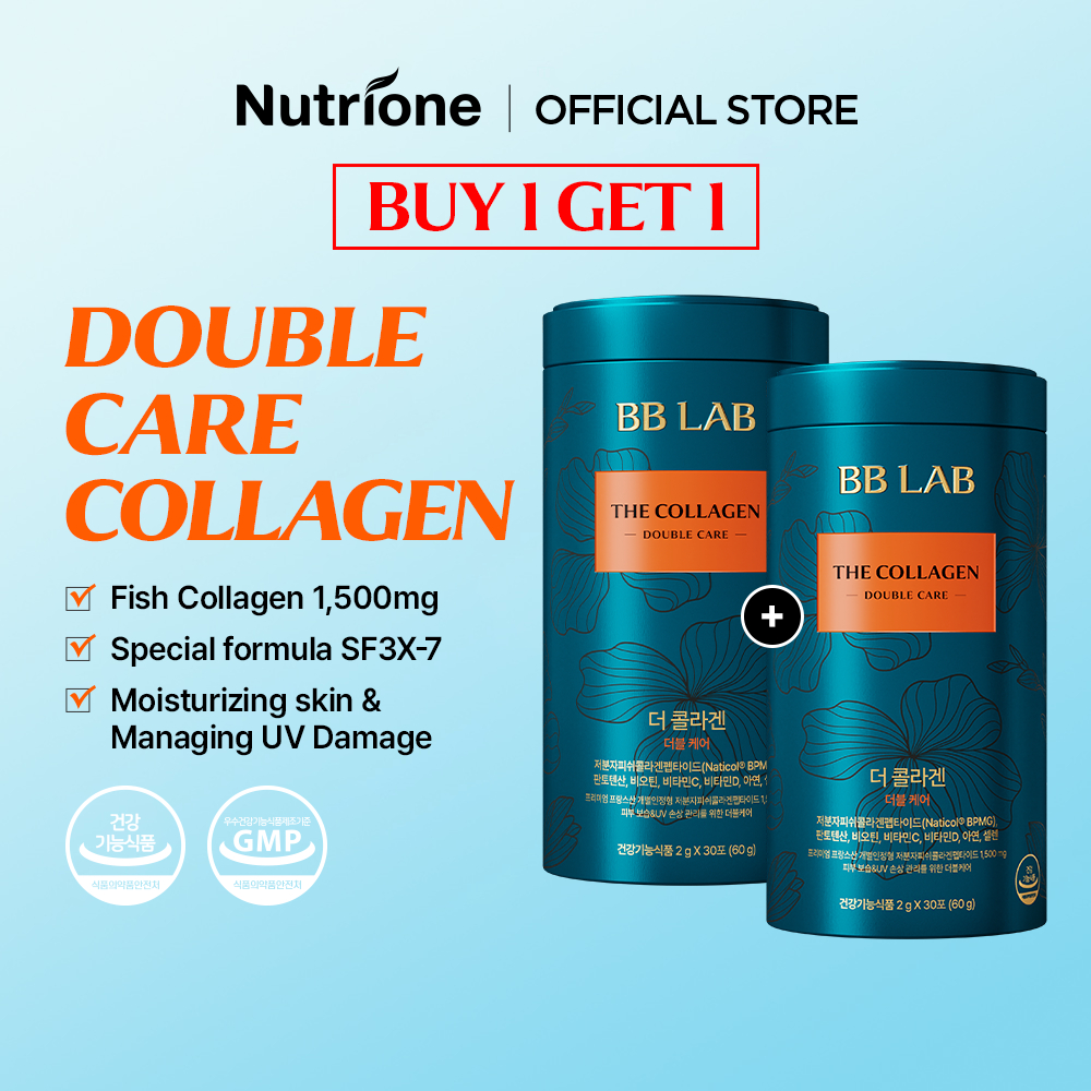 Nutrioone BB LAB Signature The Collagen Double Care ( 2g x 30 sticks ) 1 กล ่ อง ( แพ ็ คเกจพิเศษ 1 + 1