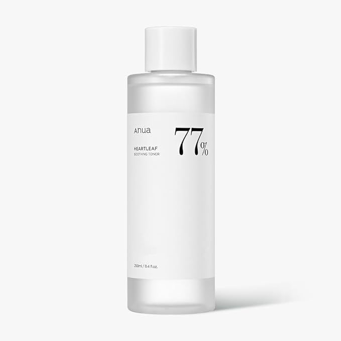 Anua Heartleaf 77 Soothing Toner I pH 5.5 Trouble Care, Calming Skin, Refreshing, Hydrating, Purifying, Cruelty Free, Vegan, Men 's 250ml