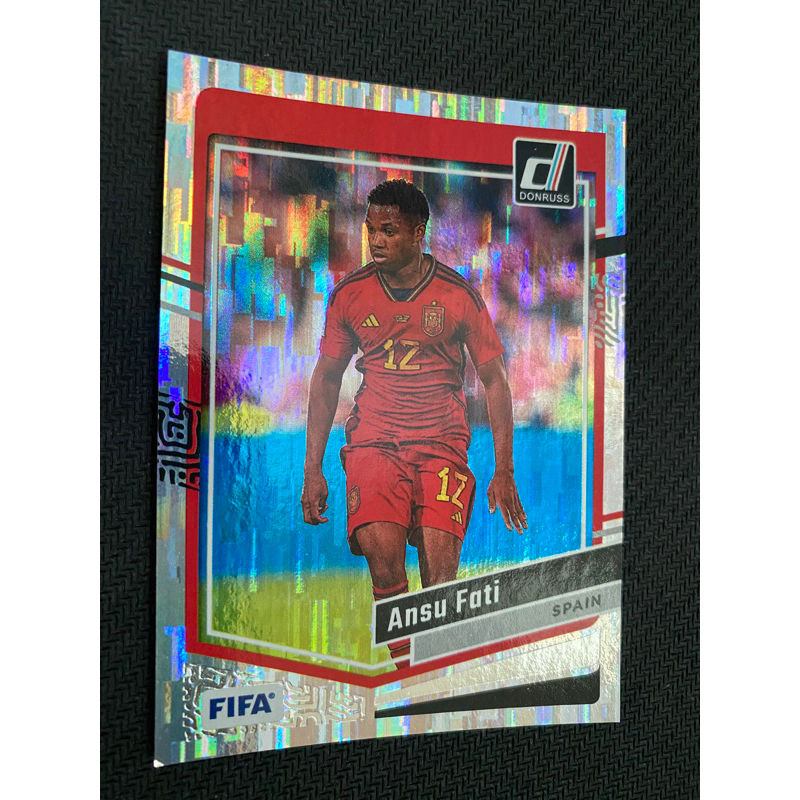 Panini Soccer Card 2023 Donruss FIFA Ansu Fati Spain 58 Silver