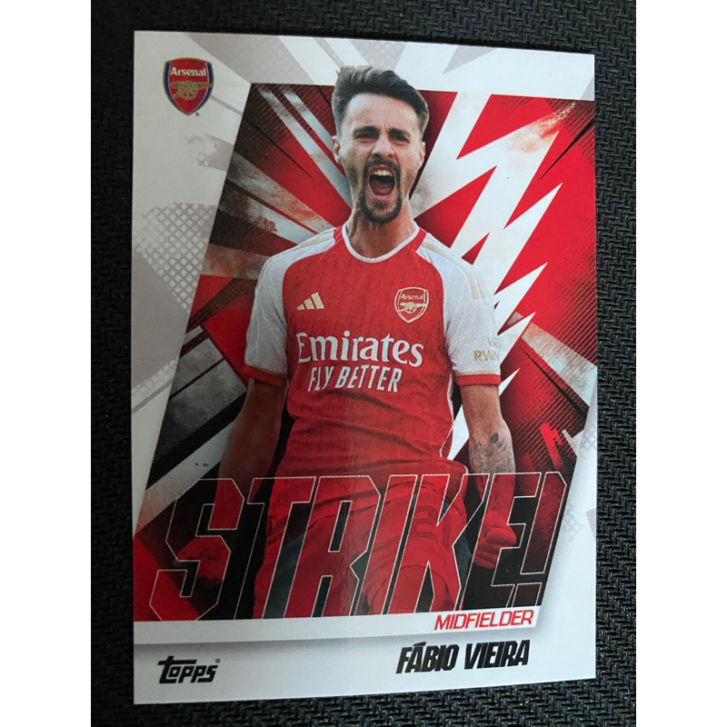 Topps Soccer Card 2024 Arsenal Team Set Fabio Viira Strike! 38