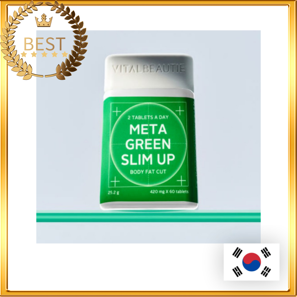 [Vital Beautie] Meta green Slim Up 420 mg x 80 แคปซูล EXP-Latest │ผลิตภัณฑ์เสริมอาหาร ควบคุมไขมันในร่างกาย เพื่อความงาม│Don't Worry Eat HAPPY Pochacoo Meta Green Amore Pacific