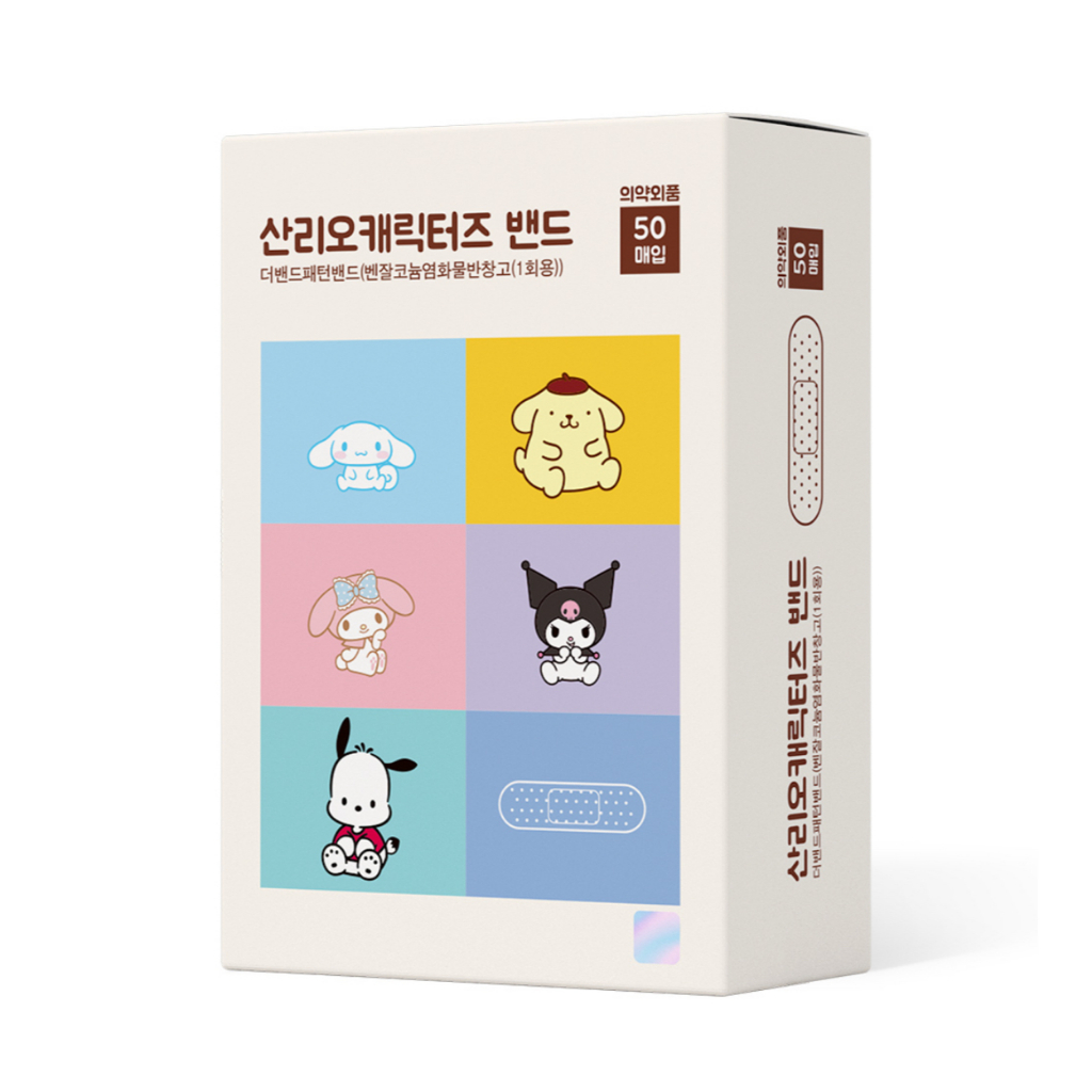 [Sanrio] สติกเกอร์ ลาย คิตตี้ ชินนาม่อน คุโรมิ  มายเมโลดี้ น่ารัก 50 ชิ้น (5 ตัวละคร x 10 ชิ้น)