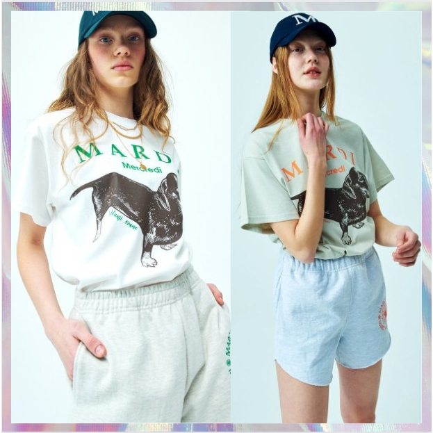 [MARDI Mercredi] เสื้อยืด DDANJI 2 สี