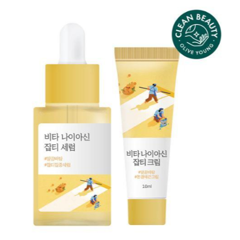 Roundlab Vita Niacin Blemish Serum 30ml + ครีม 10ml / Round lab /KOREA