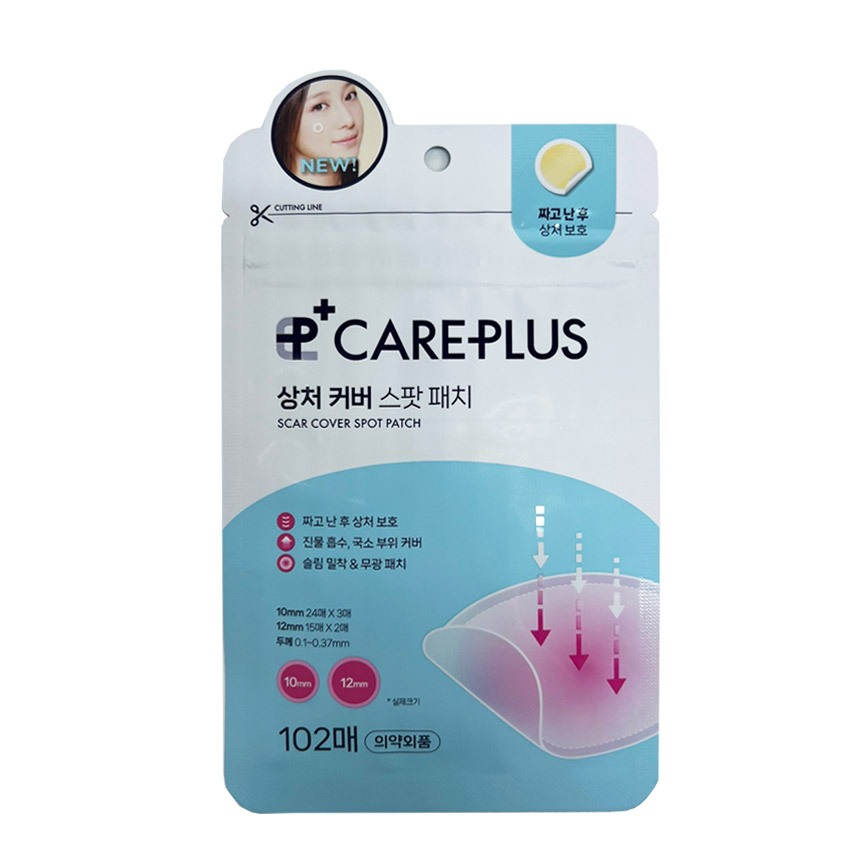 Olive Young Care Plus Scar Cover Spot Patch 102 ชิ้น