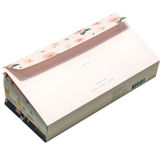 Pinkfoot Letter Envelope Set 56p Made in korea Stationery Collection with Charming Design