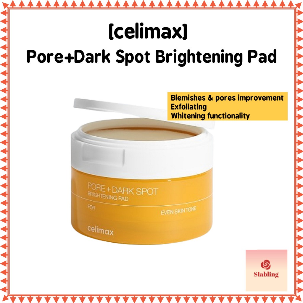 [ Celimax ] Pore +Dark Spot Brightening Pad Pore +Dark Spot Brightening Pad ของแท ้ 40 แผ ่ น