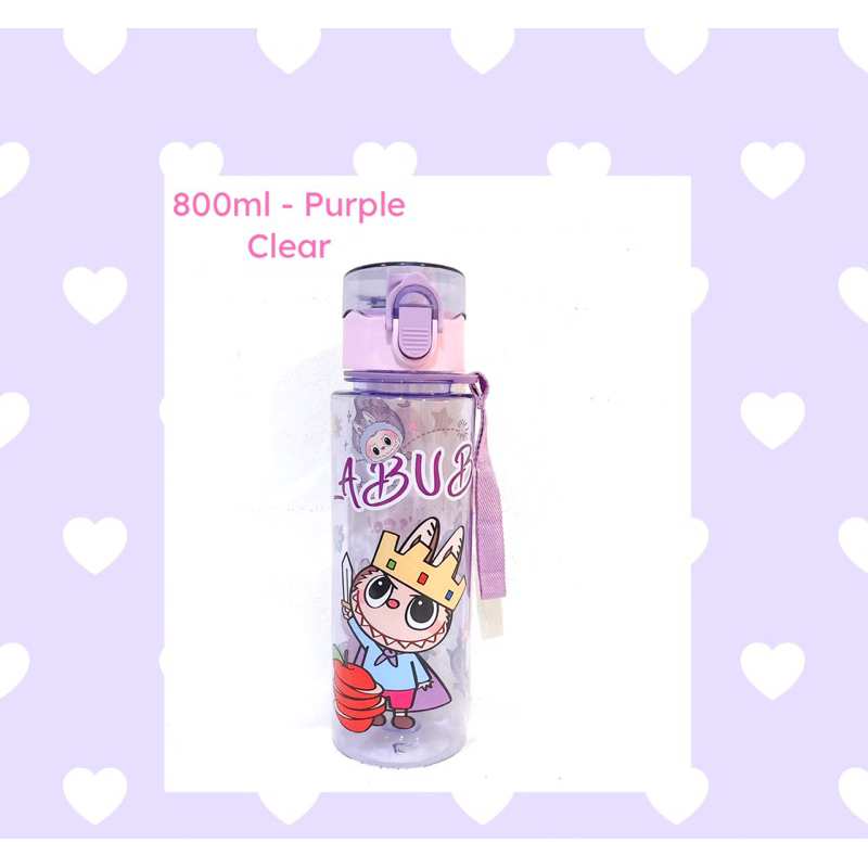SG 800ml Labubu ขวดน้ําใส