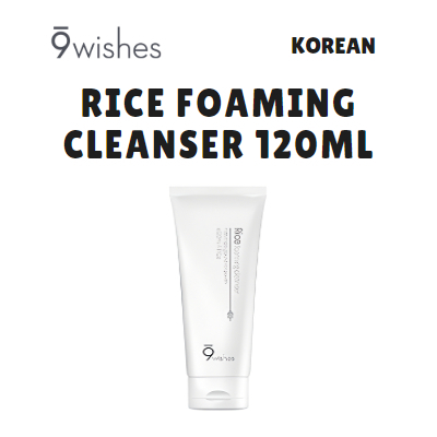 [9WISHES] Rice FOAMING CLEANSER 120ML
