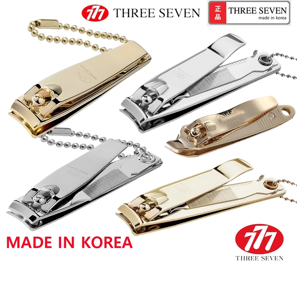 777 กรรไกรตัดเล็บสามเจ็ด Made In Korea กรรไกรตัดเล็บ/นิ้วเท้า, กรรไกรเล็บหนังกําพร้า/ตัด/ไม้ดันรูปตัว V