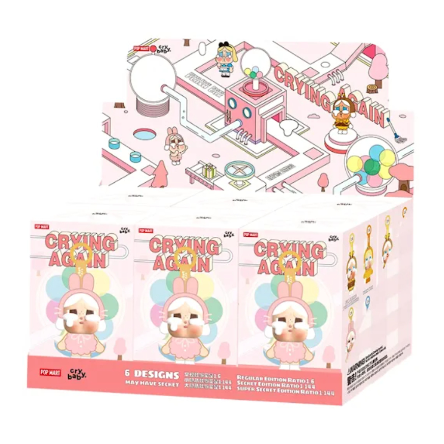 P0pmart: ร้องไห้อีกครั้ง ตุ๊กตาไวนิล ใหม่เอี่ยม 1 กล่อง/พีซี/เคส