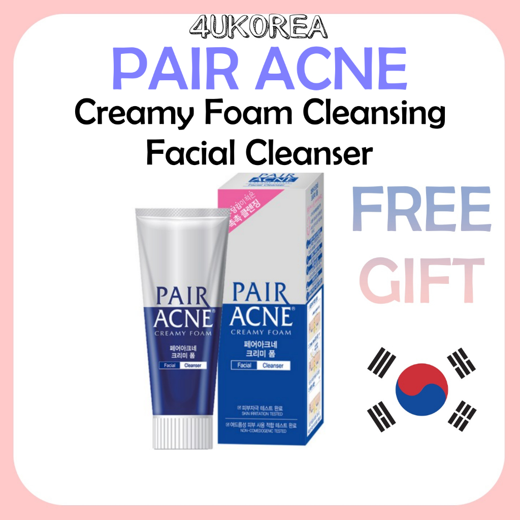 PAIR ACNE Creamy Foam Cleansing Facial Cleanser โฟมล้างหน้าทำความสะอาดใบหน้า 80g/K-BEAUTY