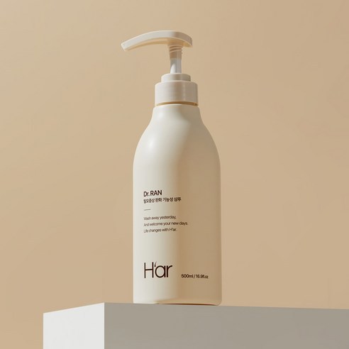 ฮาร์ดร. Ran Functional Black Egg Shampoo for Hair Loss Care 500ml