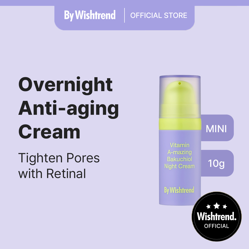 [By Wishtrend] Anti aging Bakuchiol Night Cream วิตามินซี เอ-เมซิ่ง บาคูชิออล ไนท์ ครีม 10g