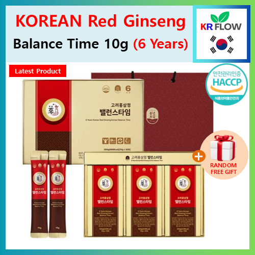 สารสกัดโสมแดงเกาหลี Balance Time 10g (30T/50T/100T/ชุดของขวัญ)+ RANDOM FREE GIFT / โสมแดง 6 ปี /สินค้าล่าสุด