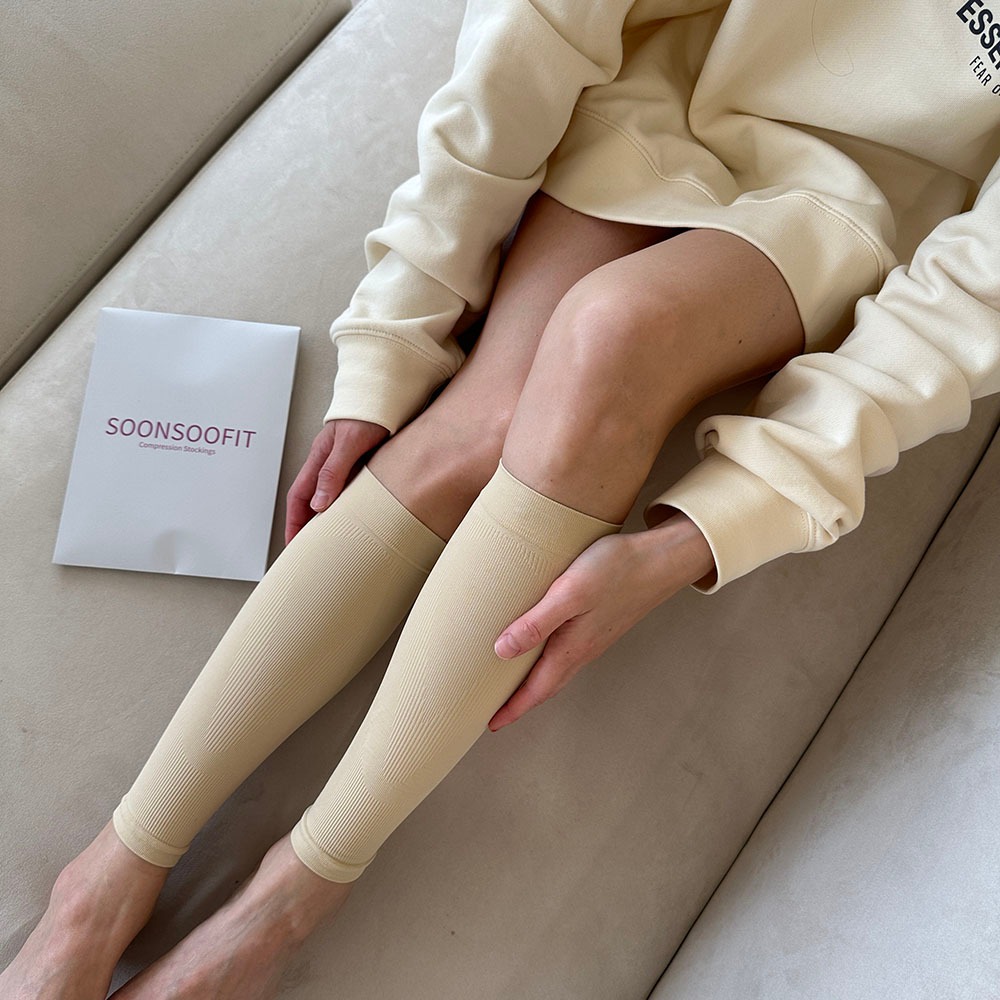 Soonsoofit สายรัดถุงน ่ องแรงดันสําหรับขาบางและบรรเทาอาการบวมน ่ อง