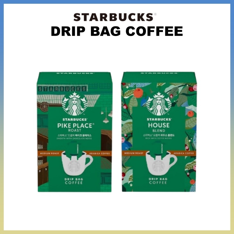 [STARBUCKS] Drip BAG Coffee, 5ea / Hand Drip, Drip Coffee / House Blend, Pike Place